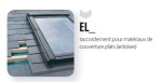 FAKRO Raccord ELJ (12) 134.98 Toiture plate (encastré -3cm)